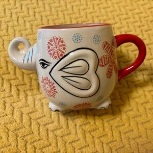 YOKOHAMA Studio Hand Painted Coffee Cup ELEPHANT